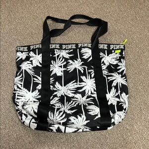 Victoria's Secret PINK Palm Tree Tote Bag